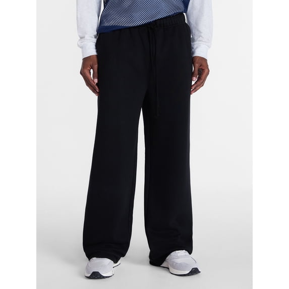 No Boundaries Fleece Open Hem Sweatpants, Men's XS-5XB
