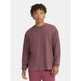 thumbnail image 1 of No Boundaries Cotton Washed Tee with Long Sleeves, Men's & Big Men's, 1 of 5