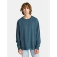 thumbnail image 1 of No Boundaries Cotton Washed Tee with Long Sleeves, Men's & Big Men's, 1 of 5