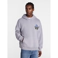 thumbnail image 1 of No Boundaries Floral Print Front and Back Graphic Fleece Hoodie, Men's Sizes XS-4XLT, 1 of 5