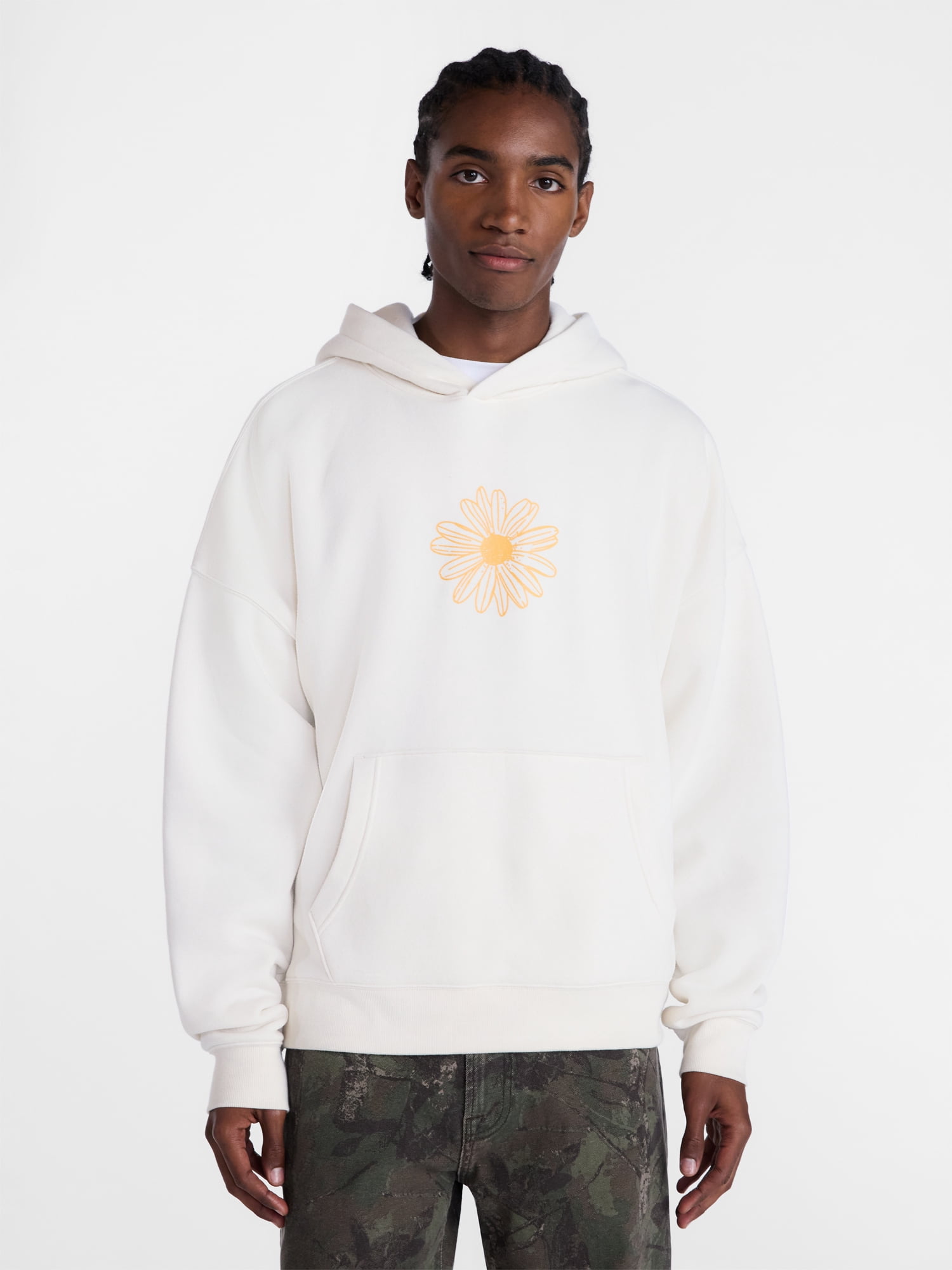 No Boundaries Graphic Hoodie with Long Sleeves, Men's XS-4XLT