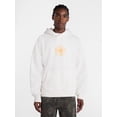 thumbnail image 1 of No Boundaries Floral Print Front and Back Graphic Fleece Hoodie, Men's Sizes XS-4XLT, 1 of 5