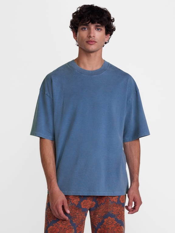 Boxy Fit Heavyweight Cotton Tee, Men's & Big Men's XS-3XL