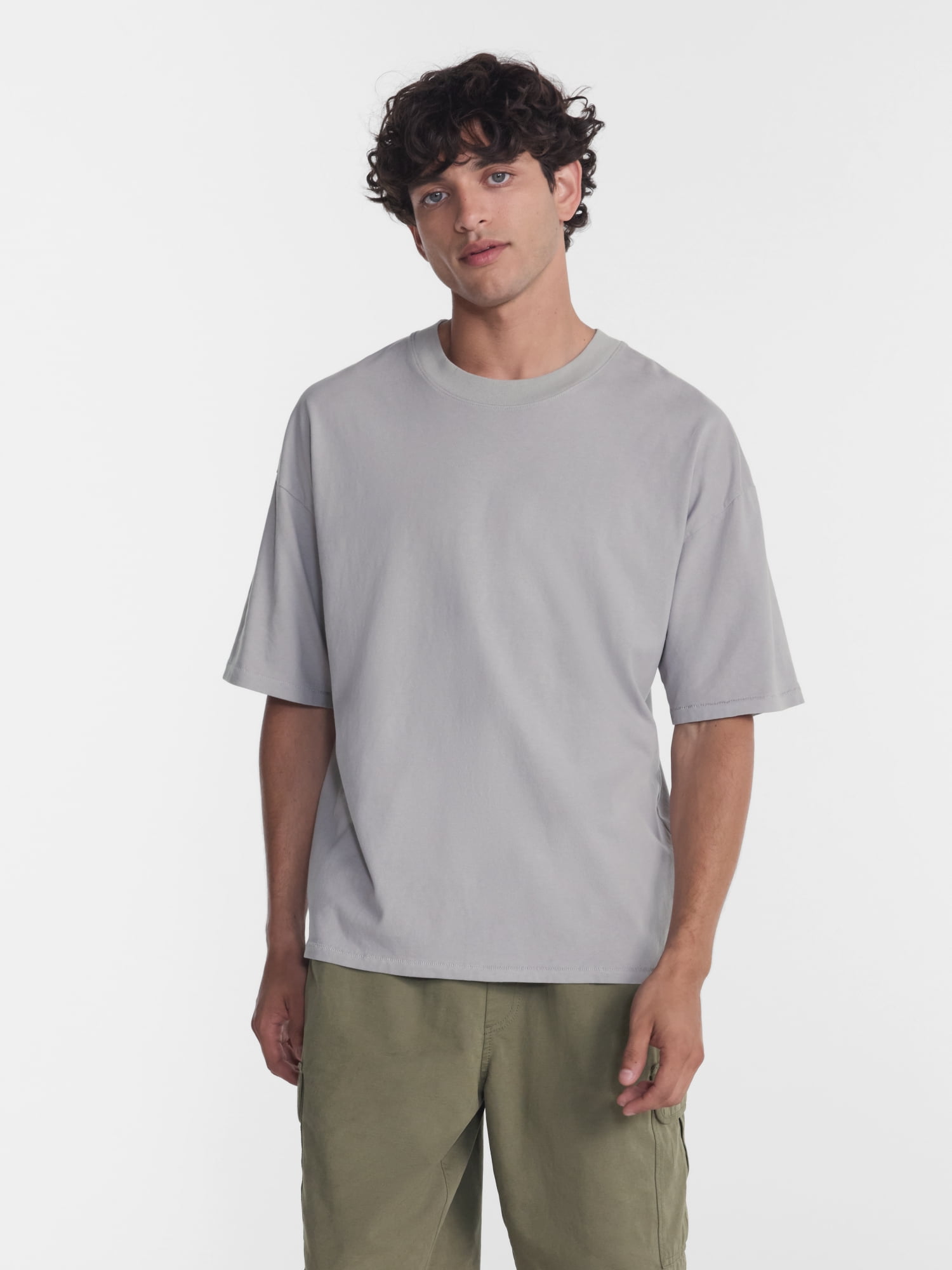 No Boundaries Boxy Fit Heavyweight Cotton Tee, Men's & Big Men's XS-3XL