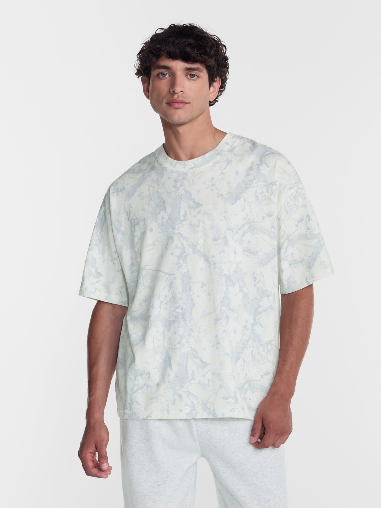 No Boundaries Boxy Fit Heavyweight Cotton Tee, Men's & Big Men's XS-3XL
