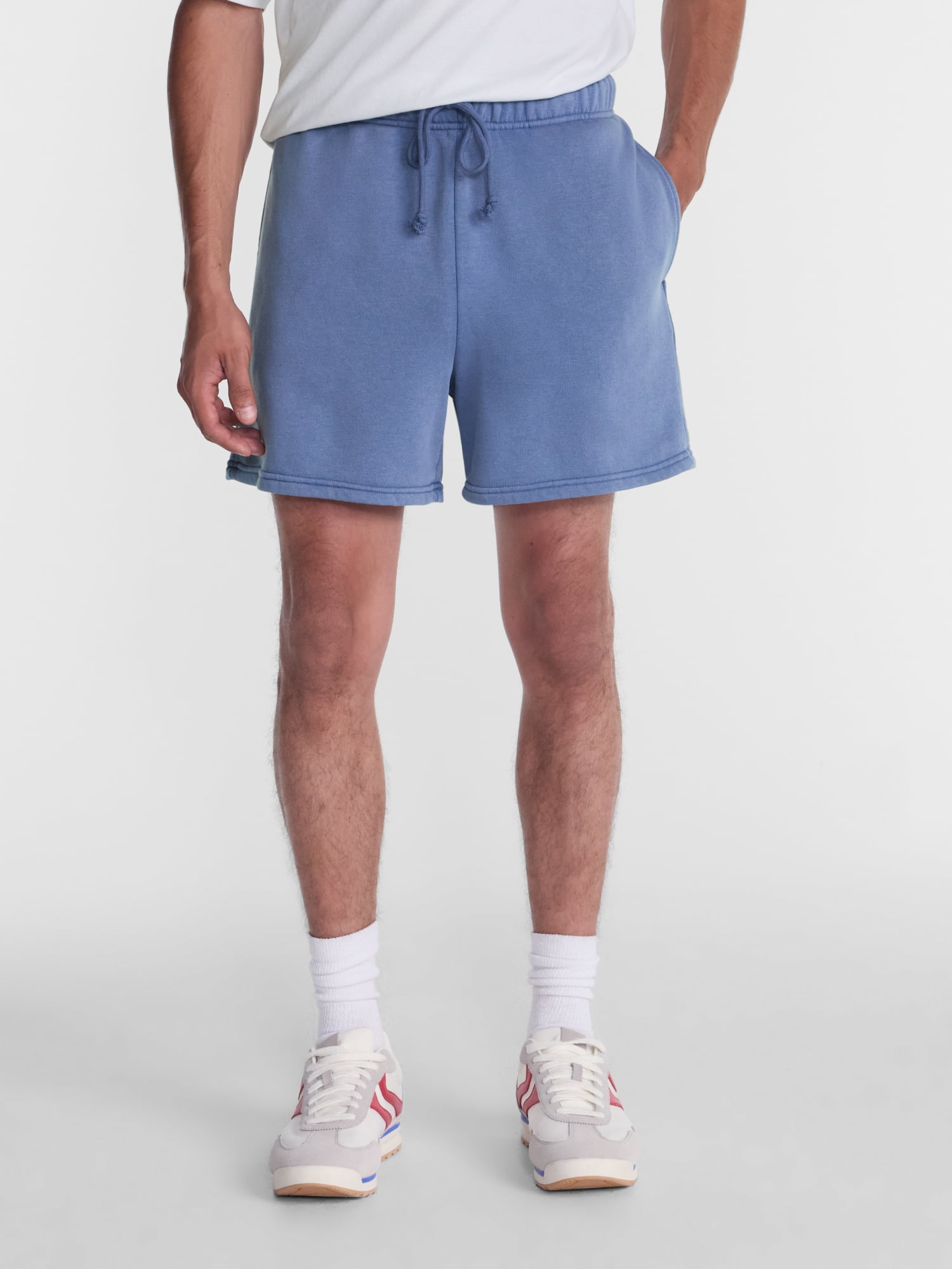 No Boundaries Fleece Jogger Shorts, 6" Inseam, Men's Sizes XS-5XB