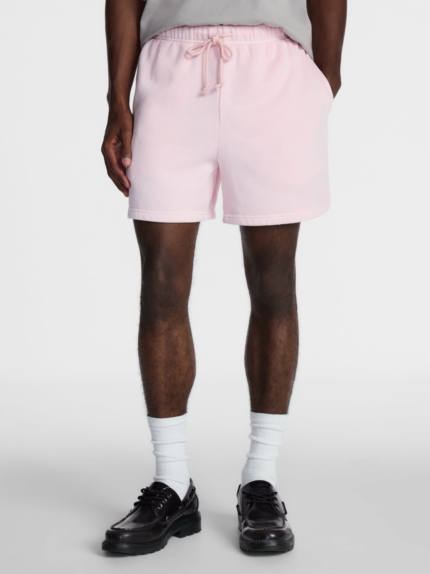 No Boundaries Fleece Jogger Shorts, 6" Inseam, Men's Sizes XS-5XB