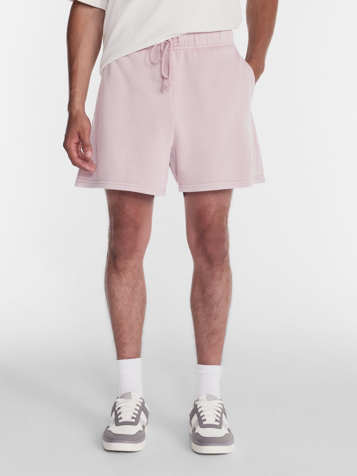 No Boundaries Fleece Jogger Shorts, 6" Inseam, Men's Sizes XS-5XB