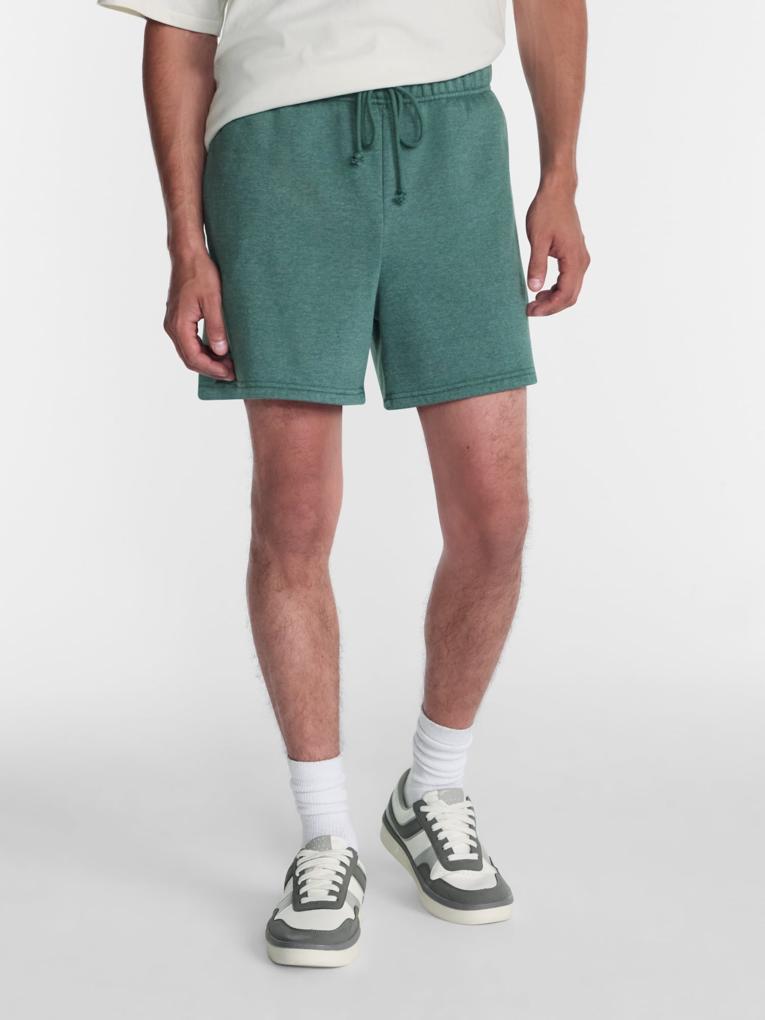 No Boundaries Fleece Jogger Shorts, 6" Inseam, Men's Sizes XS-5XB