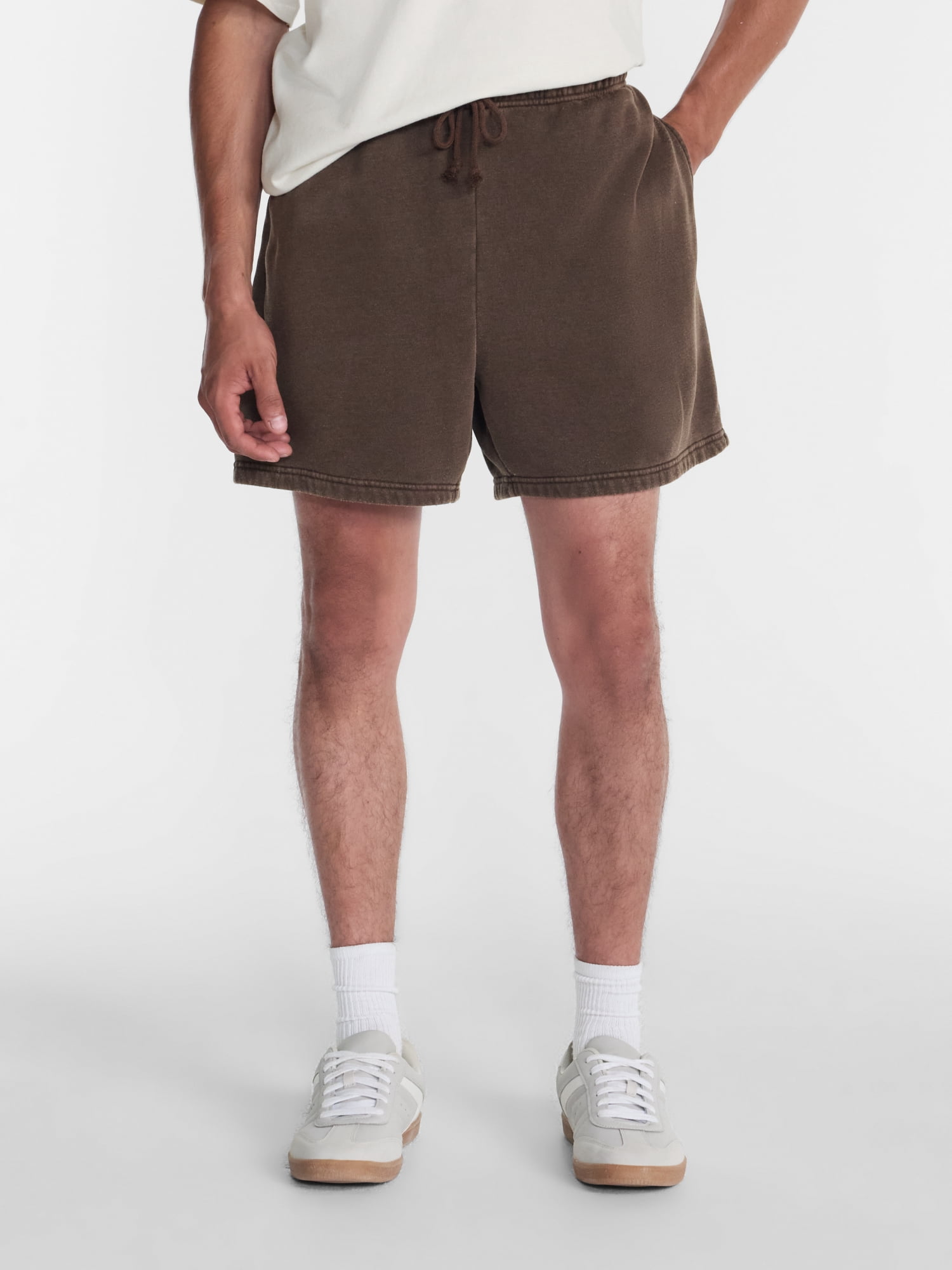 No Boundaries Fleece Jogger Shorts, 6" Inseam, Men's Sizes XS-5XB
