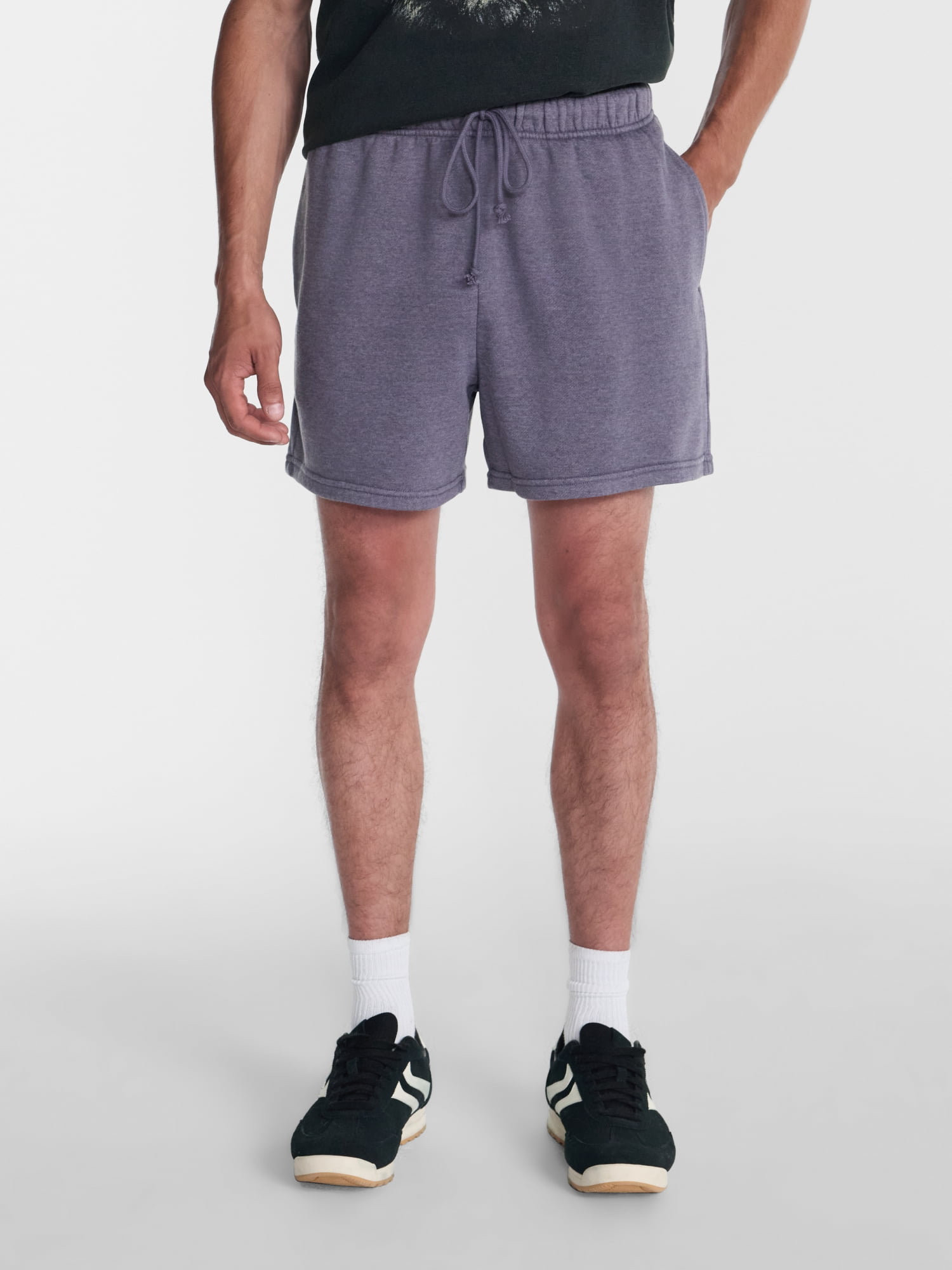 No Boundaries Fleece Jogger Shorts, 6" Inseam, Men's Sizes XS-5XB