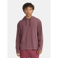 thumbnail image 1 of No Boundaries Men's & Big Men's Cotton Long Sleeve Jersey Tee Shirt Hoodie, Sizes XS-5XL, 1 of 5