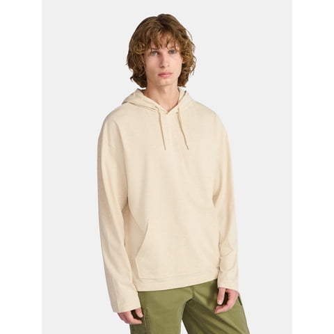 Men's & Big Men's Cotton Long Sleeve Jersey Tee Shirt Hoodie, Sizes XS-5XL