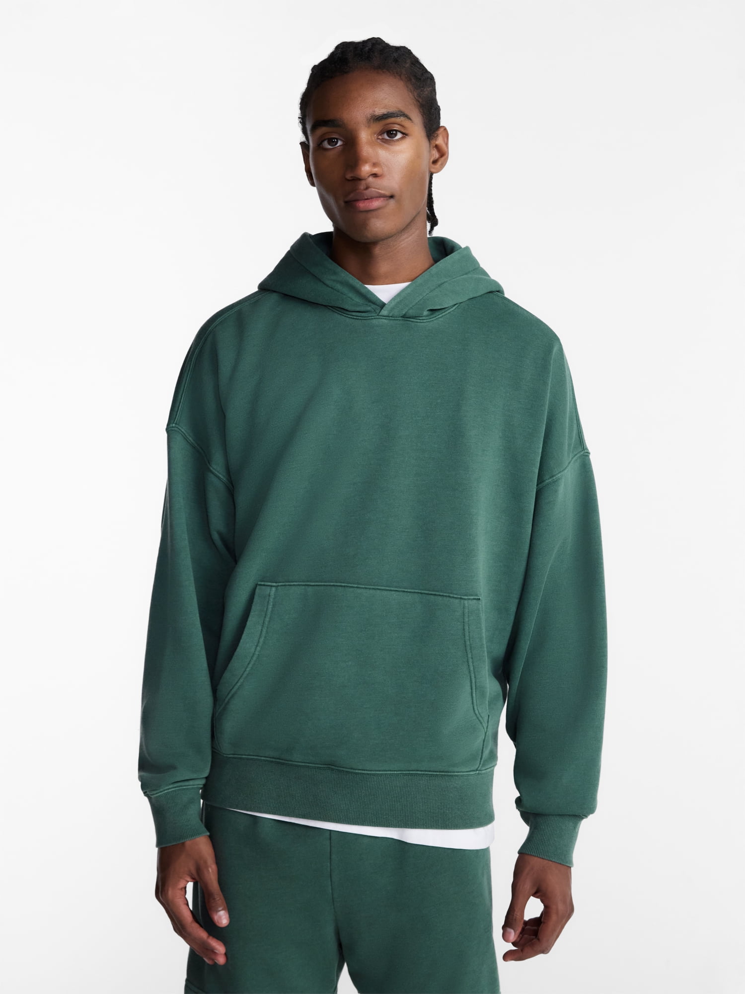 No Boundaries Oversized Hoodie with Long Sleeves, Men's XS-4XLT