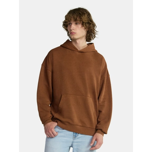 No Boundaries Oversized Hoodie with Long Sleeves, Men's & Big Men's