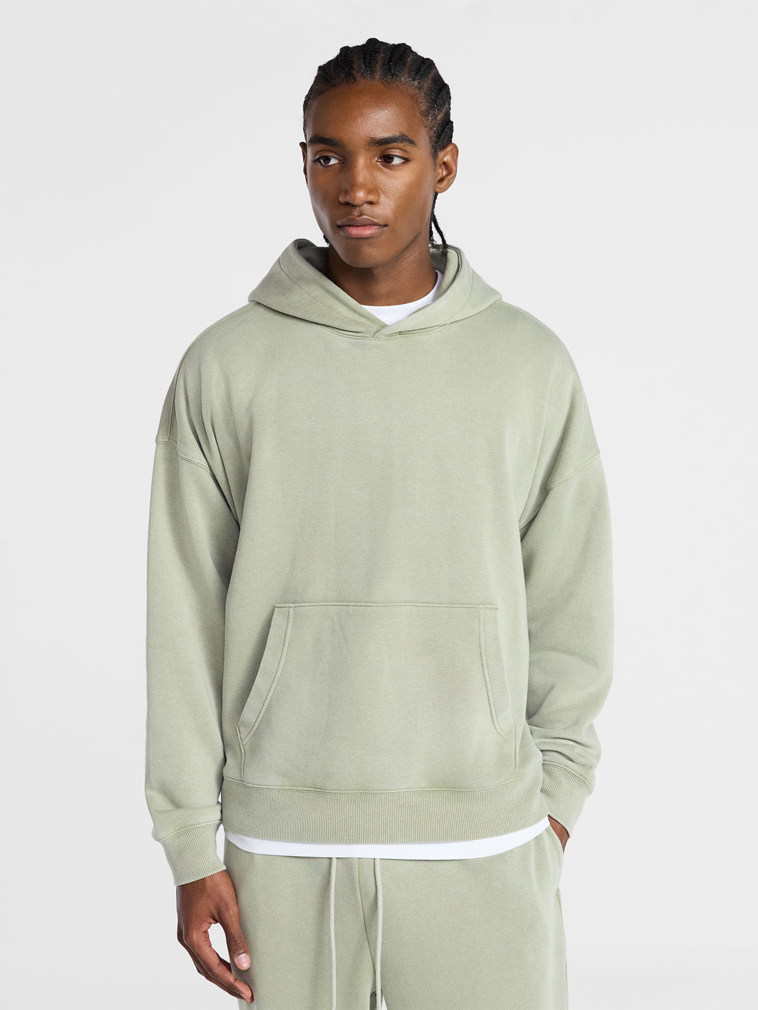 No Boundaries Oversized Hoodie with Long Sleeves, Men's XS-4XLT