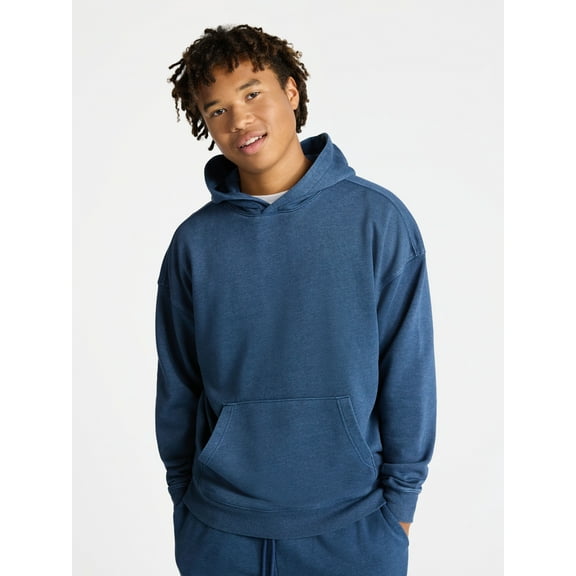 No Boundaries Oversized Hoodie with Long Sleeves, Men's & Big Men's