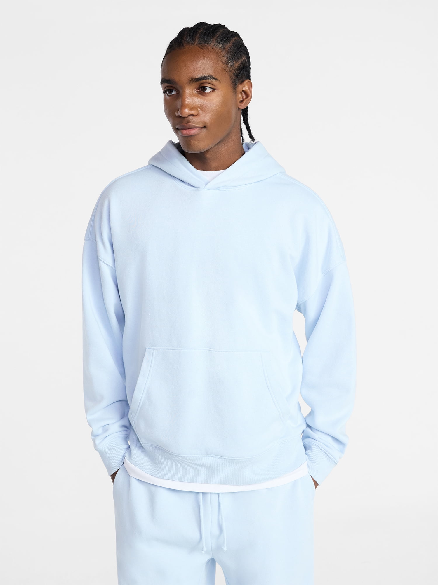 No Boundaries Oversized Hoodie with Long Sleeves, Men's XS-4XLT
