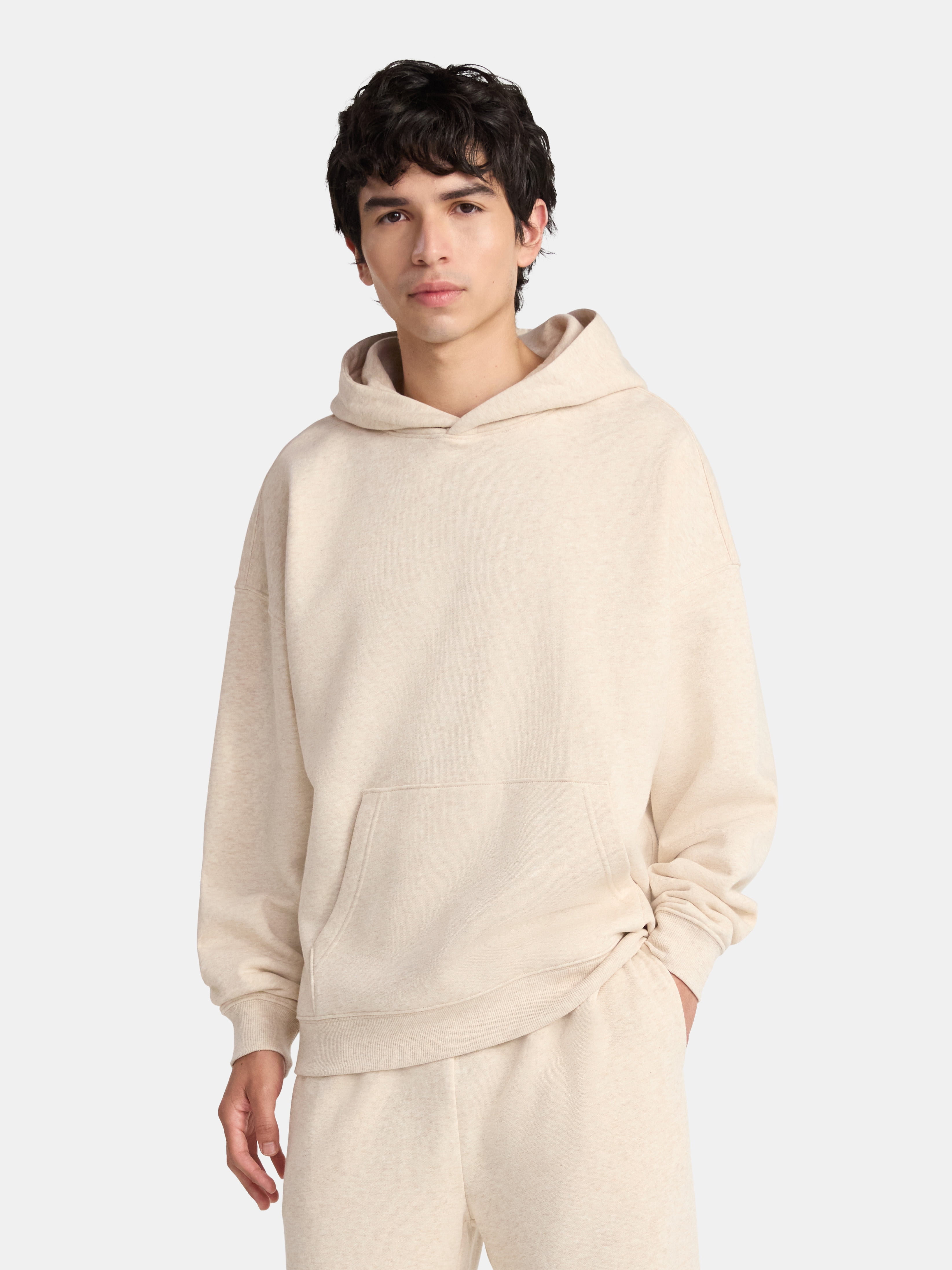 No Boundaries Oversized Hoodie with Long Sleeves, Men's XS-5XL