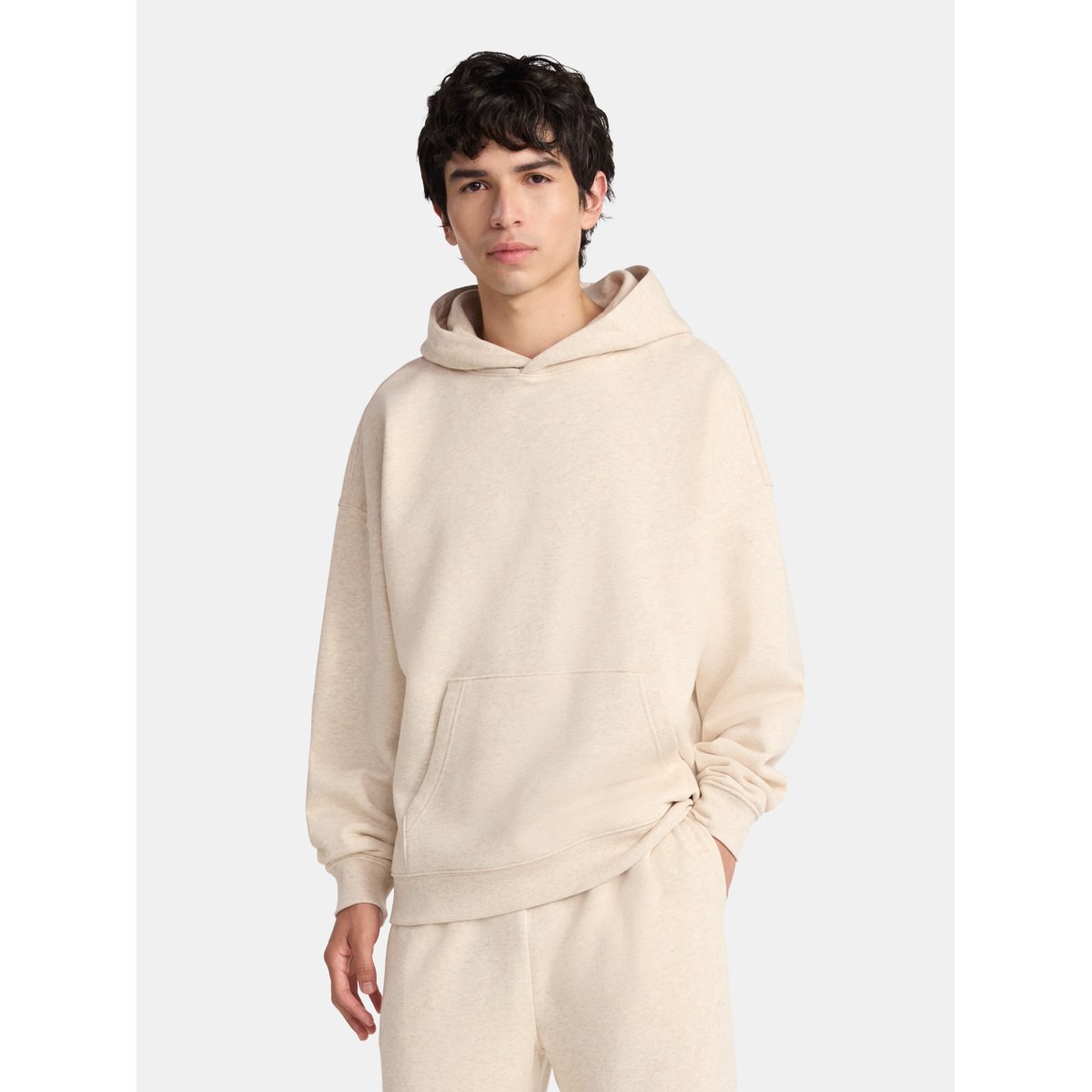 Oversized Hoodie with Long Sleeves, Men's XS-5XL