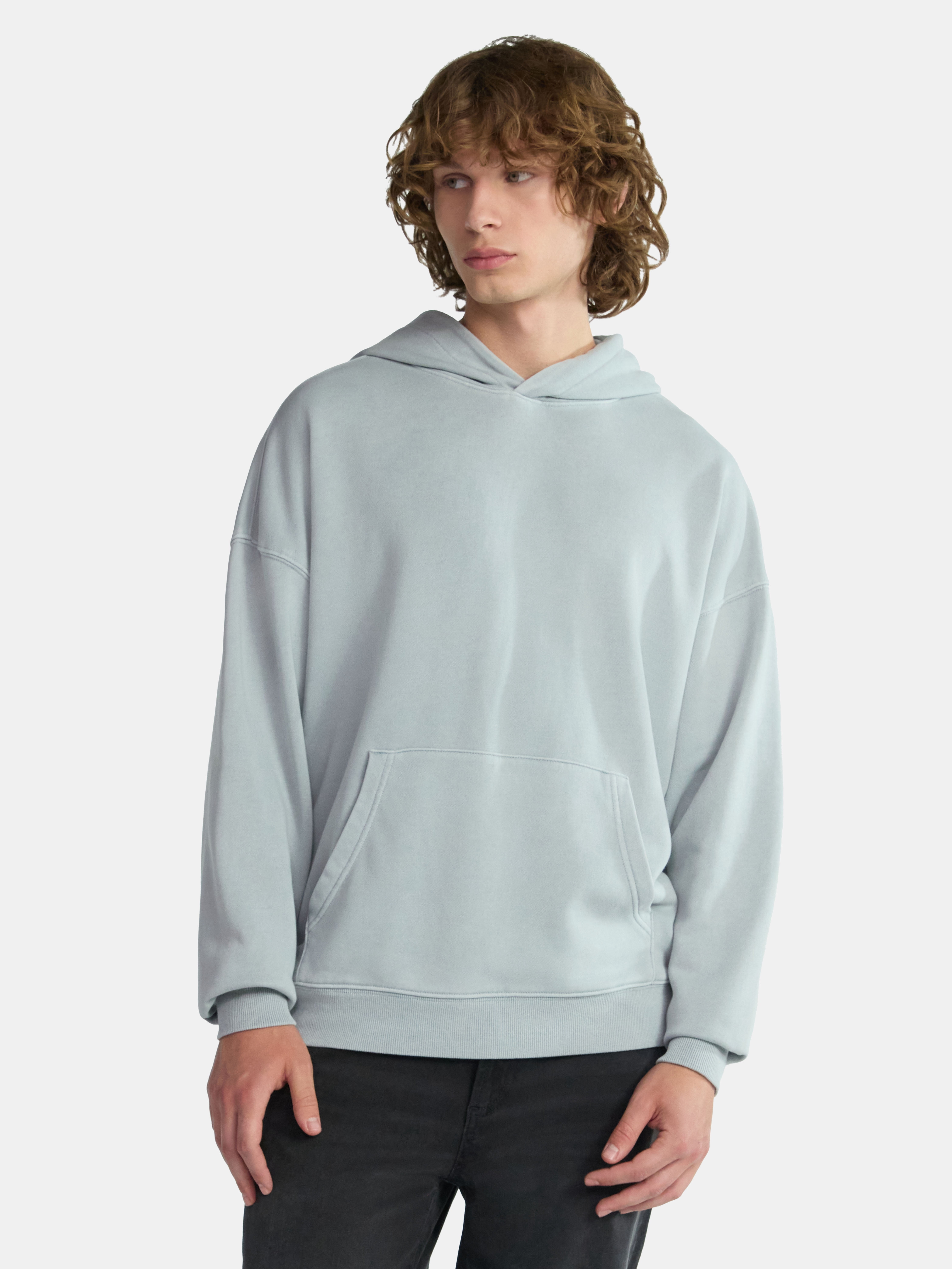 No Boundaries Oversized Hoodie with Long Sleeves, Men's & Big Men's