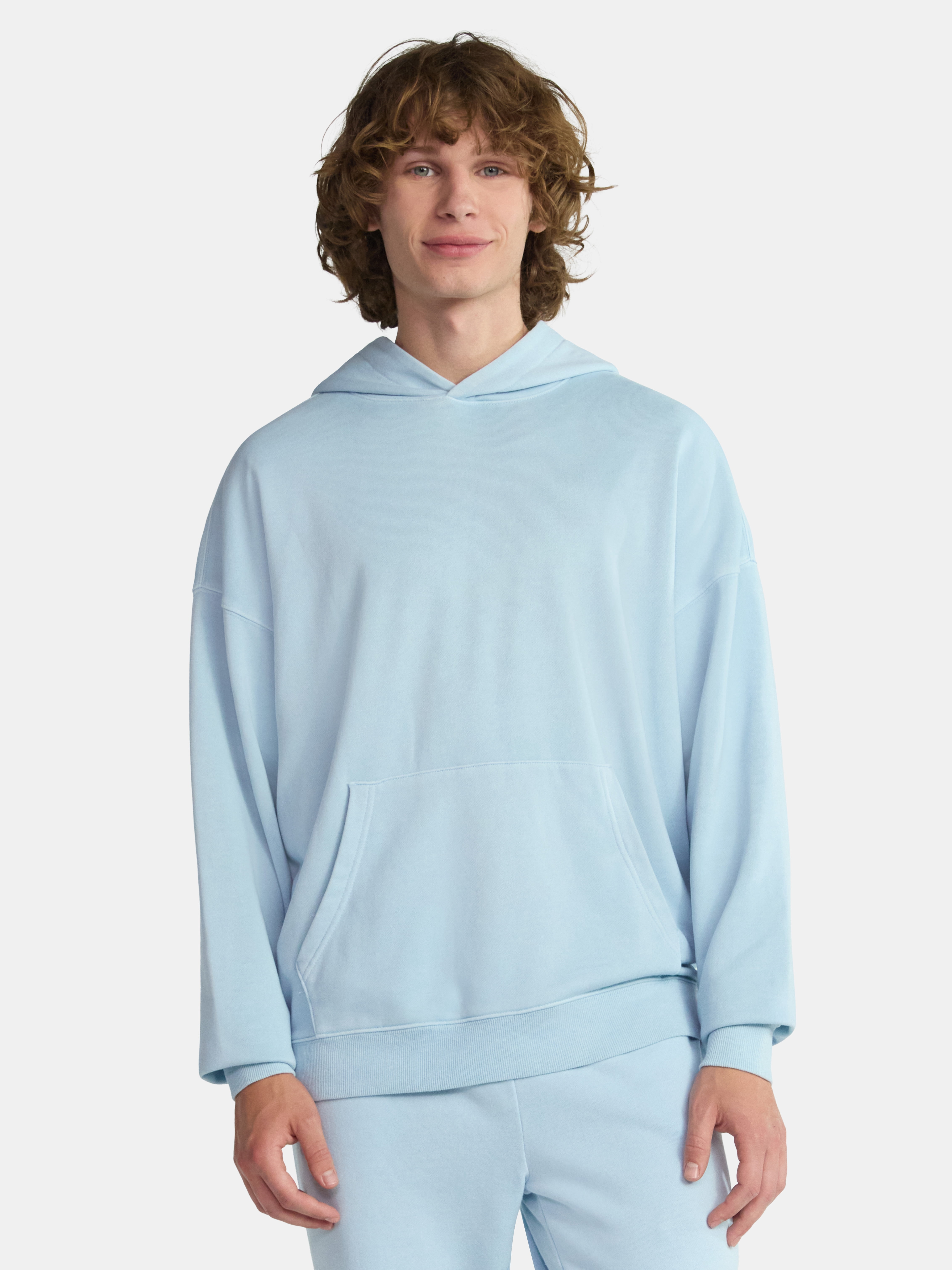 No Boundaries Oversized Hoodie with Long Sleeves, Men's XS-5XL