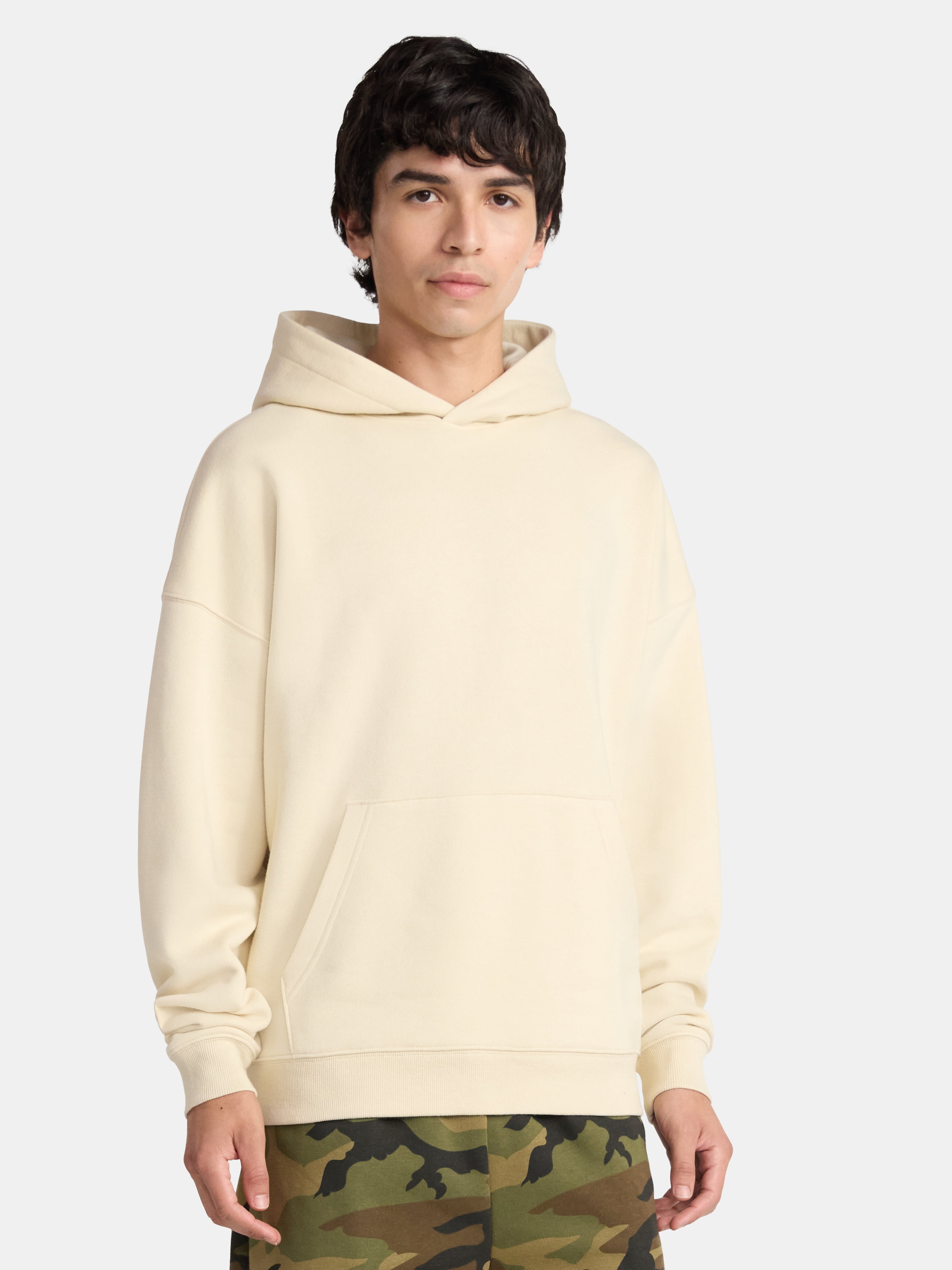 No Boundaries Oversized Hoodie with Long Sleeves, Men's XS-5XL