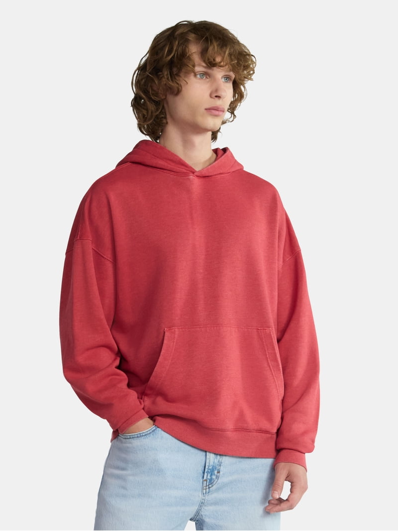 No Boundaries Oversized Hoodie with Long Sleeves, Men's & Big