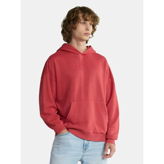 No Boundaries Oversized Hoodie with Long Sleeves, Men's & Big Men's