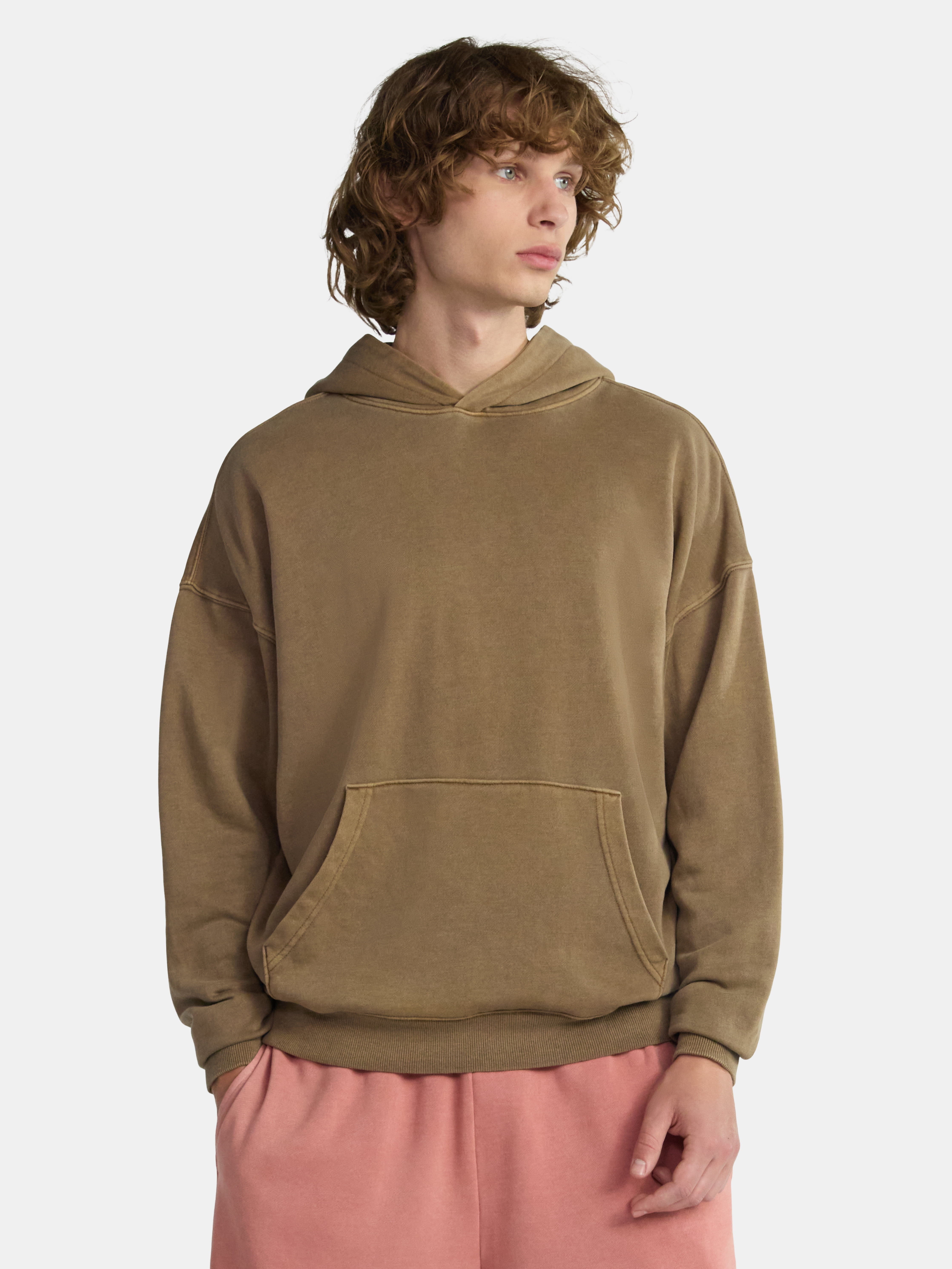 No Boundaries Oversized Hoodie with Long Sleeves, Men's & Big Men's
