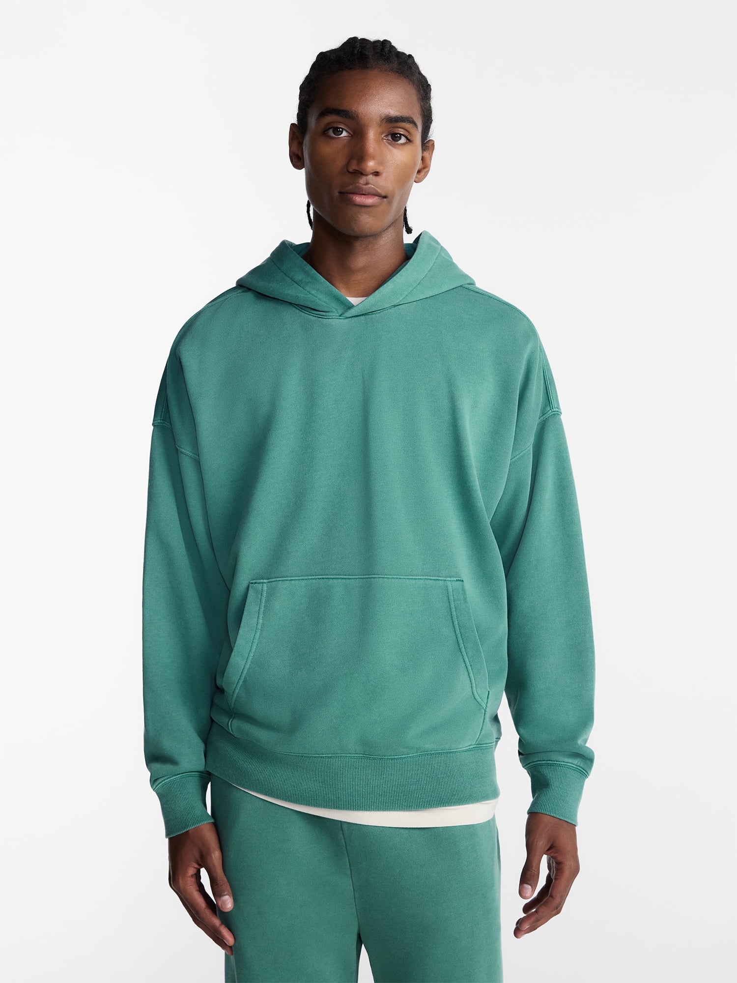 No Boundaries Oversized Hoodie with Long Sleeves, Men's XS-4XLT
