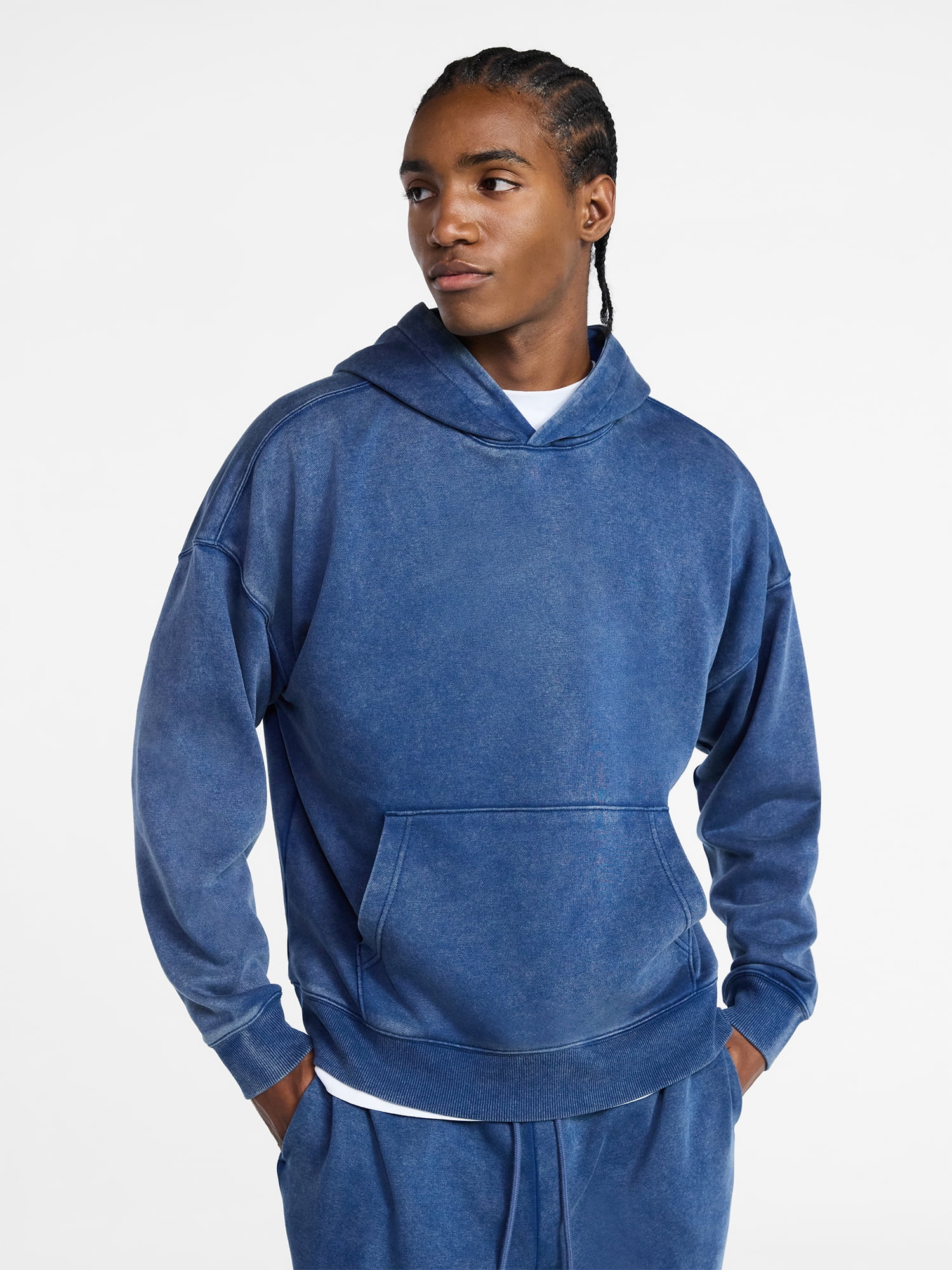 No Boundaries Oversized Hoodie with Long Sleeves, Men's XS-4XLT