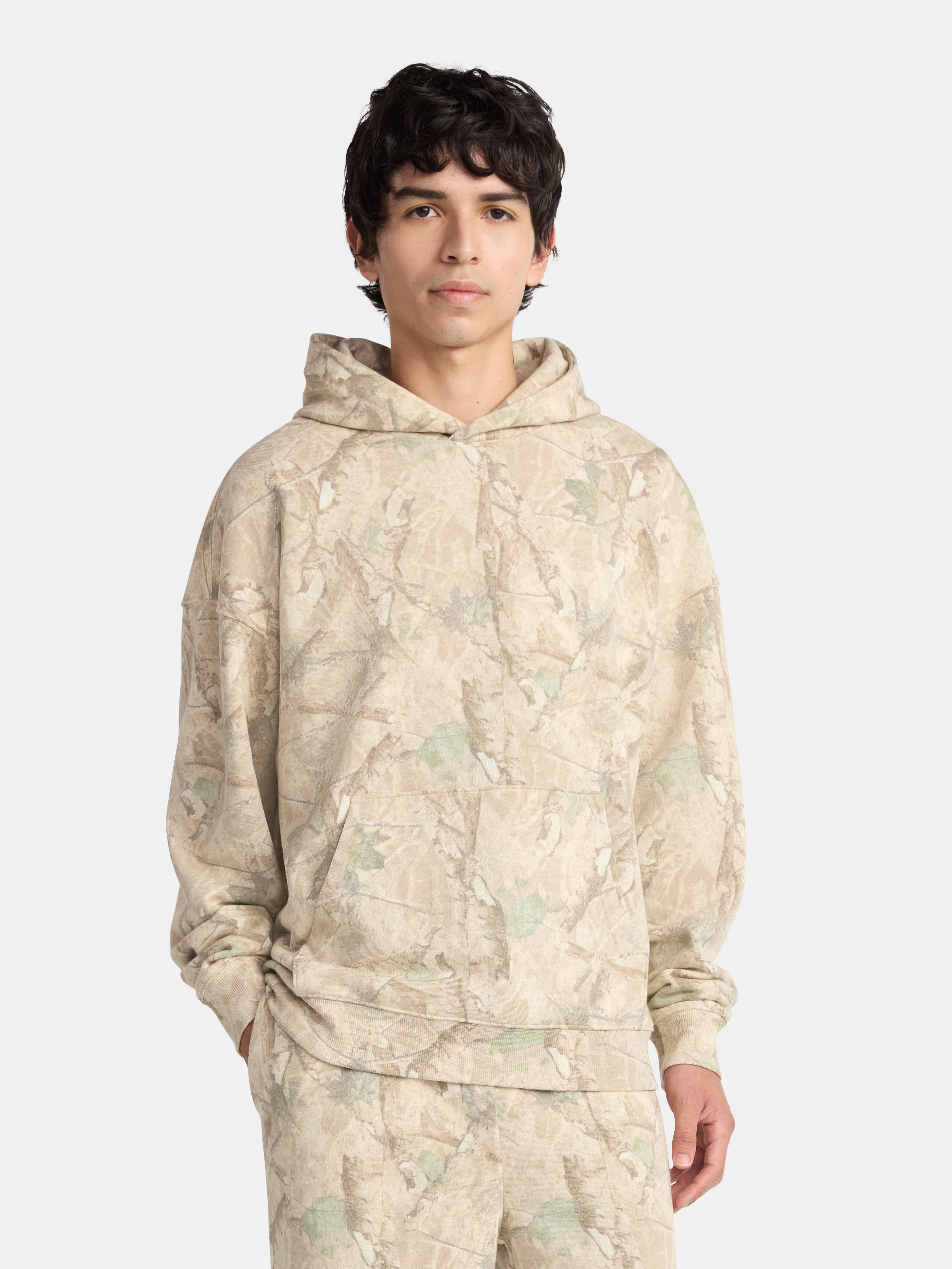 No Boundaries Oversized Hoodie with Long Sleeves, Men's Big