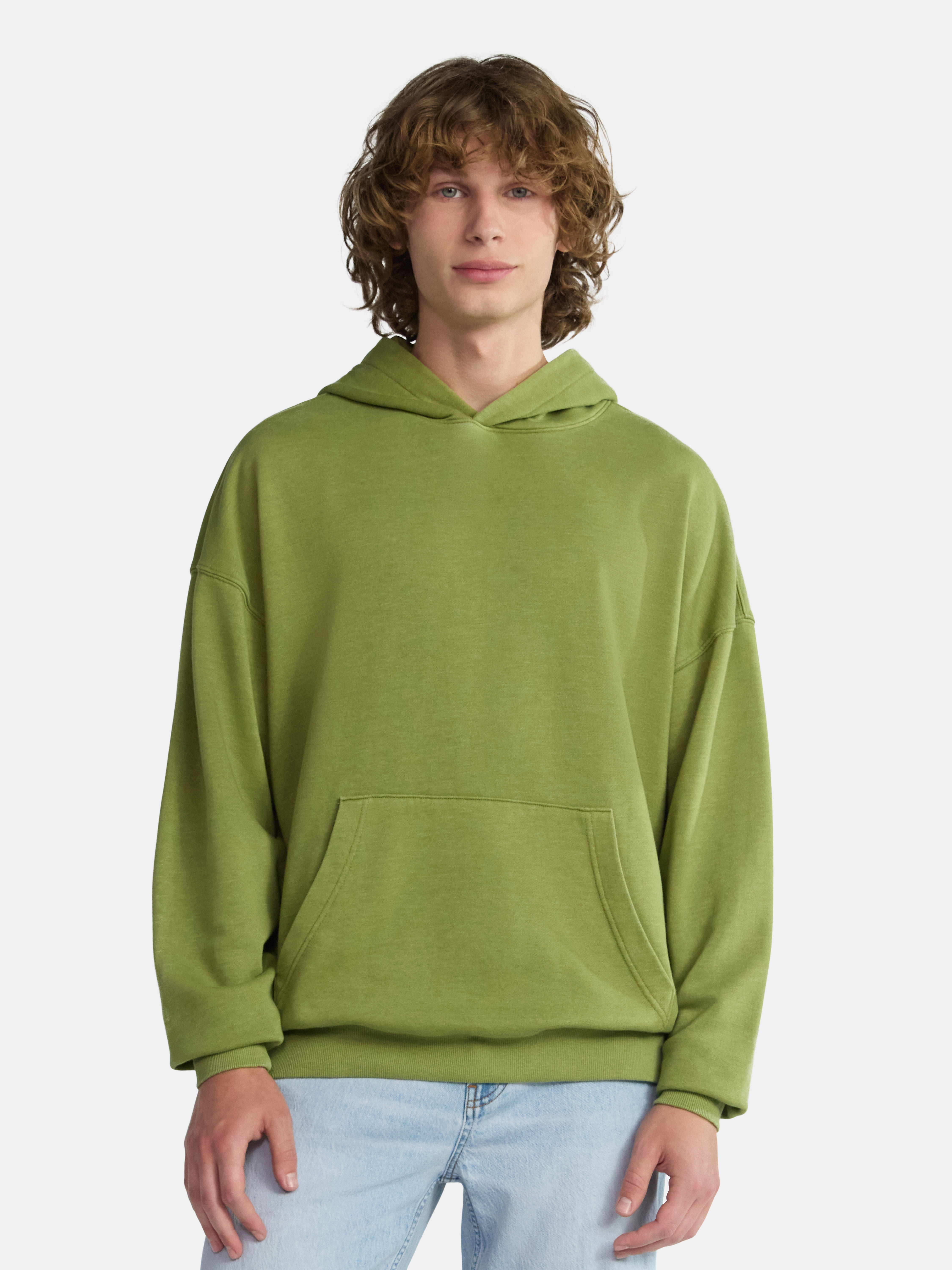 No Boundaries Oversized Hoodie with Long Sleeves, Men's XS-5XL