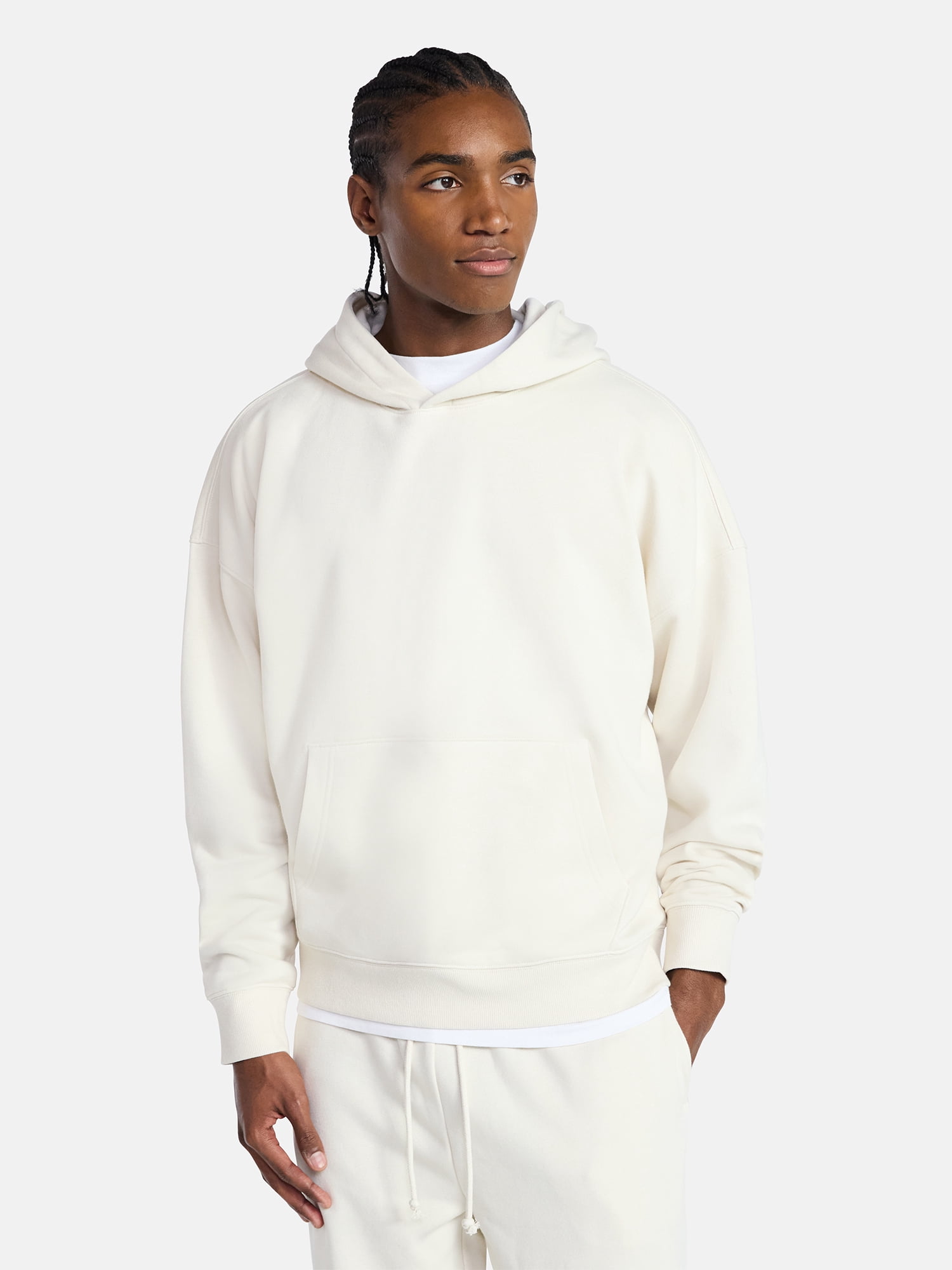 No Boundaries Oversized Hoodie with Long Sleeves, Men's XS-4XLT