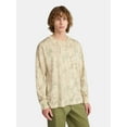 thumbnail image 1 of No Boundaries Cotton Oversized Tee with Long Sleeves, Men's & Big Men's, 1 of 5