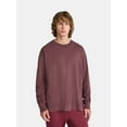 thumbnail image 1 of No Boundaries Cotton Oversized Tee with Long Sleeves, Men's & Big Men's, 1 of 5
