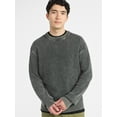 thumbnail image 1 of No Boundaries Men's & Big Men's Thermal Stitch Crewneck Sweater, Midweight, Sizes XS-3XL, 1 of 5