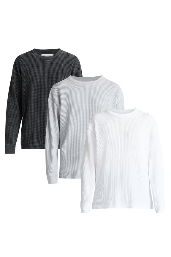 Thermal Tee with Long Sleeves, 3-Pack, Men's & Big Men's