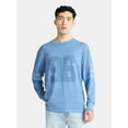 thumbnail image 1 of No Boundaries Men's & Big Men's Long Sleeves Varsity Tee ,Sizes XS-5XL, 1 of 5