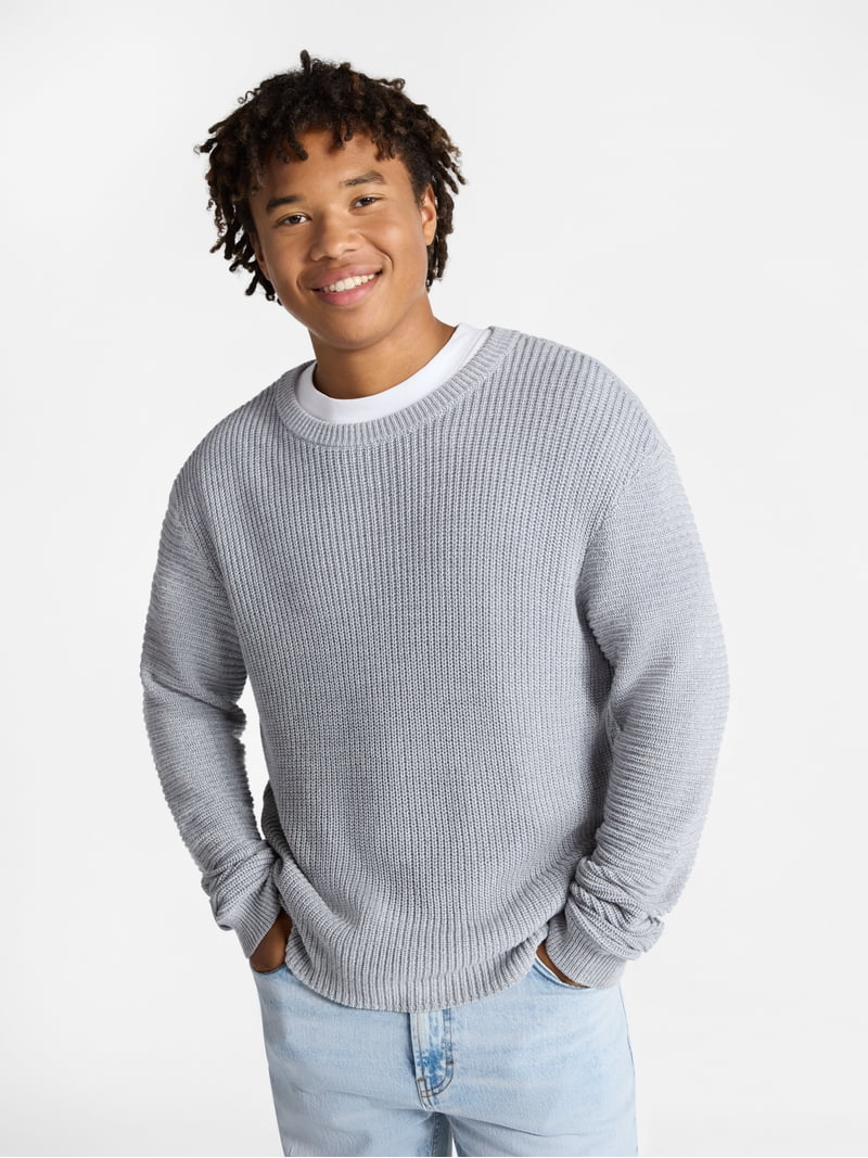 BRIEFING メンズウェア MEN'S PORTER MR | Men for Sweater Ribbed-Knit 6429 Danny NN07 KNIT CREWNECK YARN MOLE メンズウェア