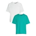 thumbnail image 1 of No Boundaries Men's & Big Men's Oversize Solid Tees, 2-Pack, Sizes S-5XL, 1 of 5