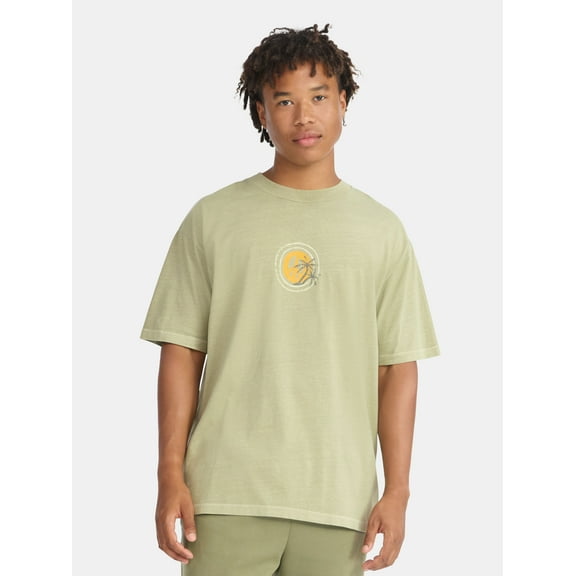 No Boundaries Oversized Cotton Graphic Tee, Men’s & Big Men’s