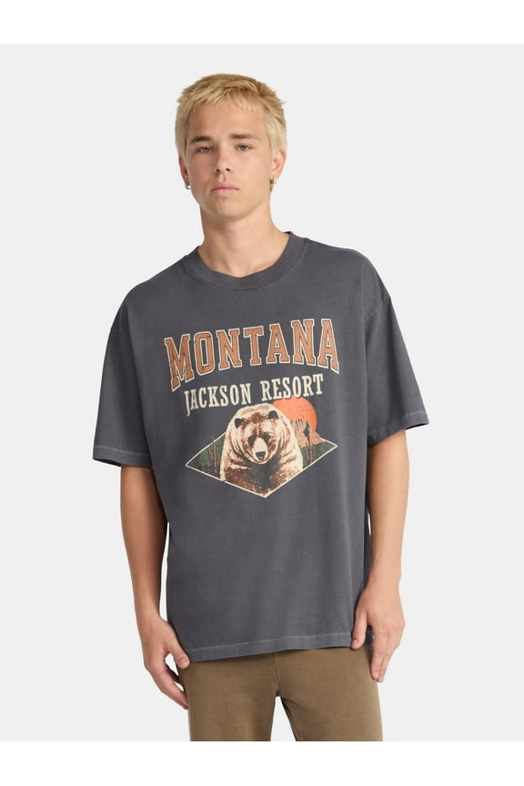 Oversized Cotton Graphic Tee, Men’s & Big Men’s