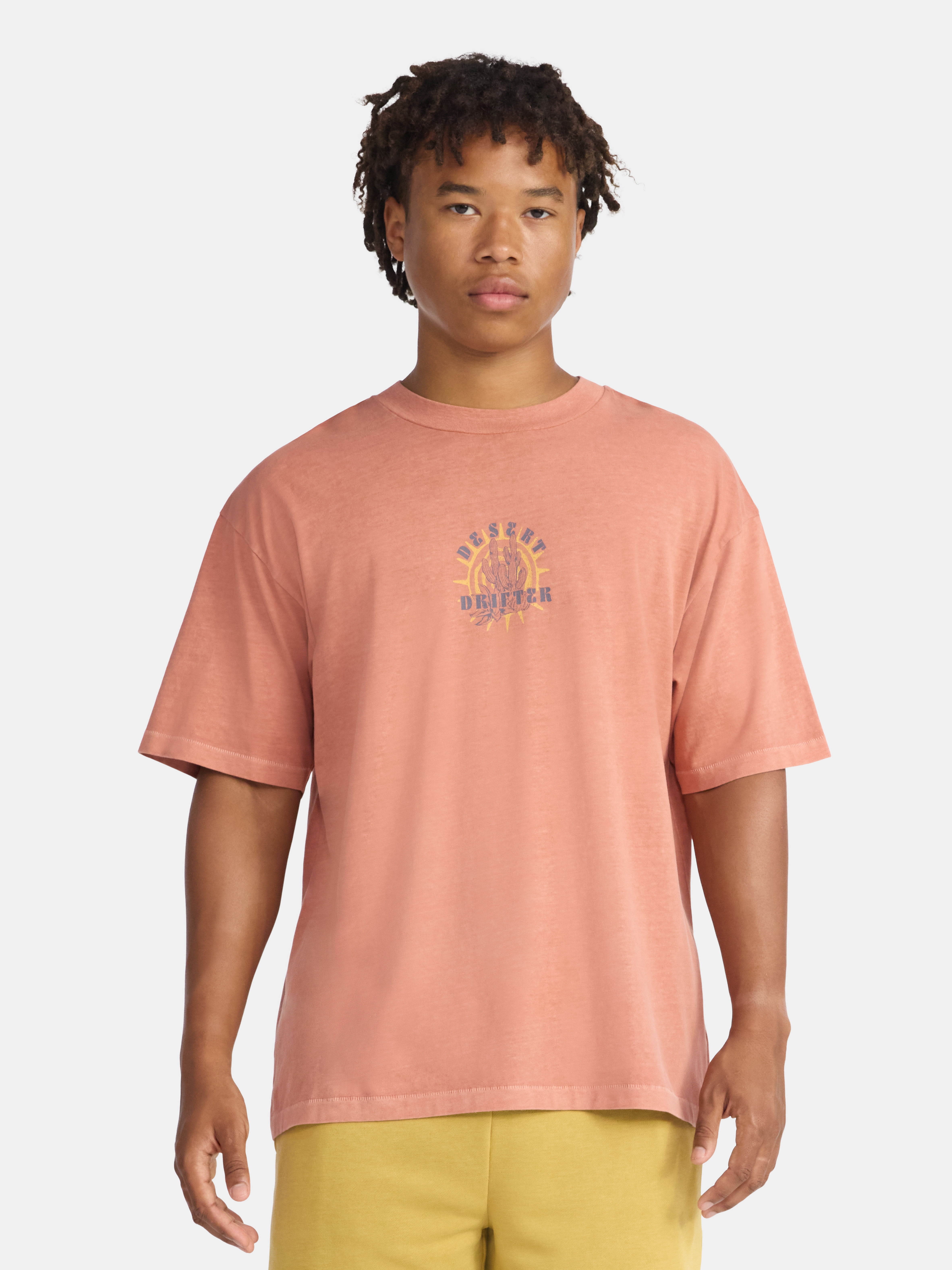 No Boundaries Oversized Cotton Graphic Tee, Men’s & Big Men’s