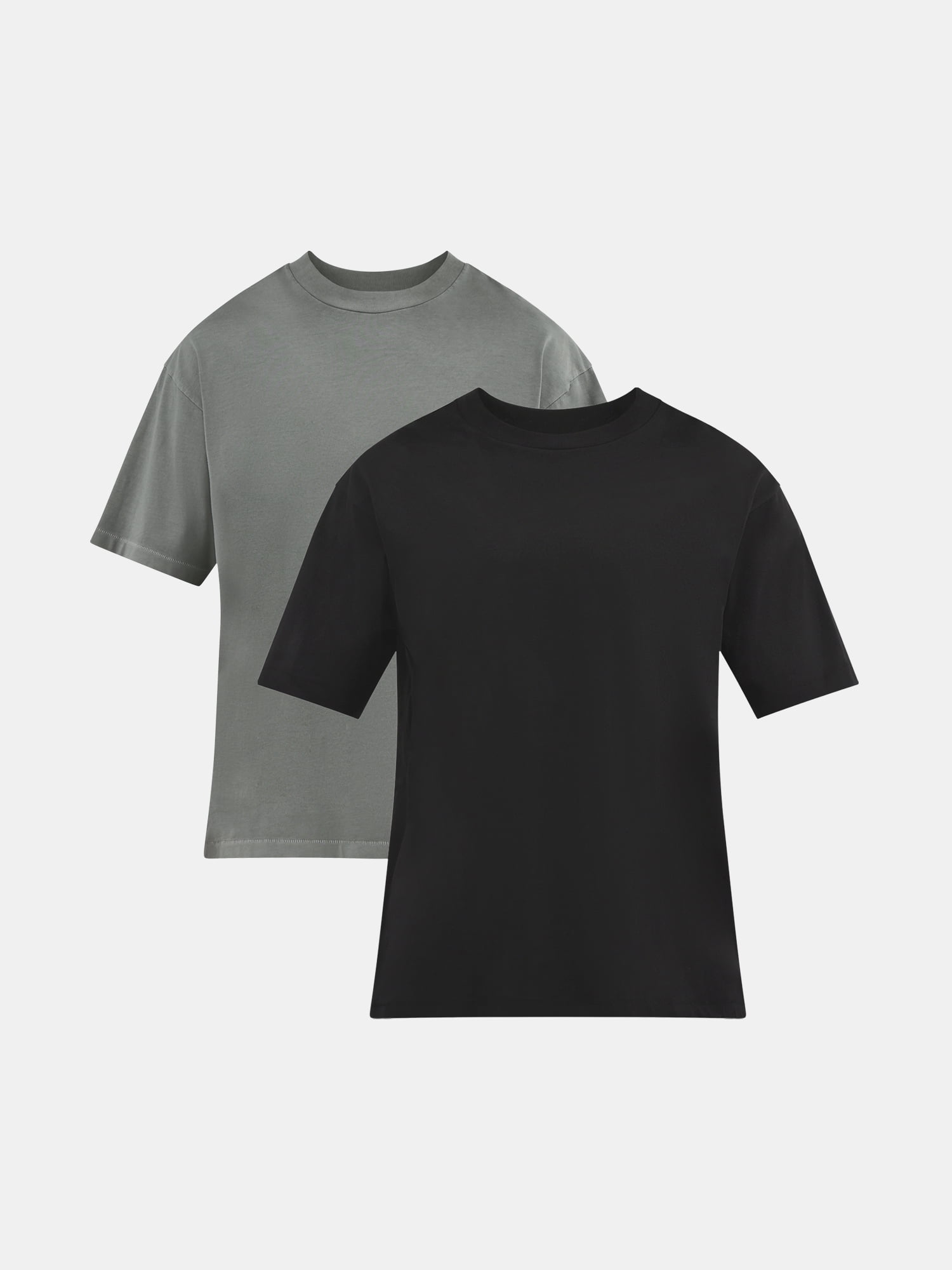 Walmart discounts of No Boundaries All Gender Cotton Oversize Tee with Short Sleeves, 2-Pack, Men’s Sizes
