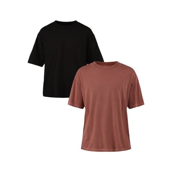 No Boundaries All Gender Cotton Oversize Tee with Short Sleeves, Men's and Big Men's