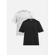 No Boundaries All Gender Cotton Oversize Tee with Short Sleeves, Men's and Big Men's