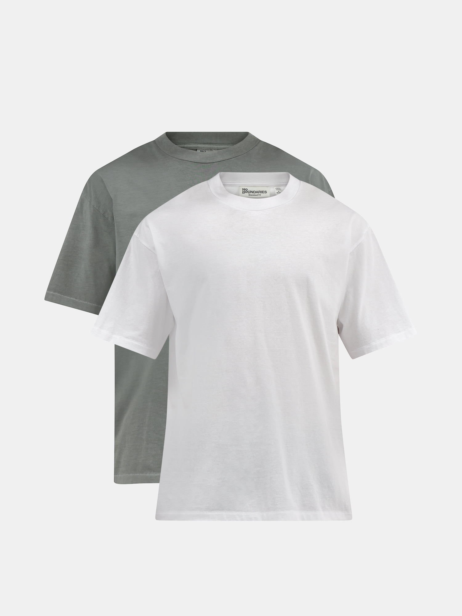 No Boundaries All Gender Cotton Oversize Tee with Short Sleeves, Men's and Big Men's