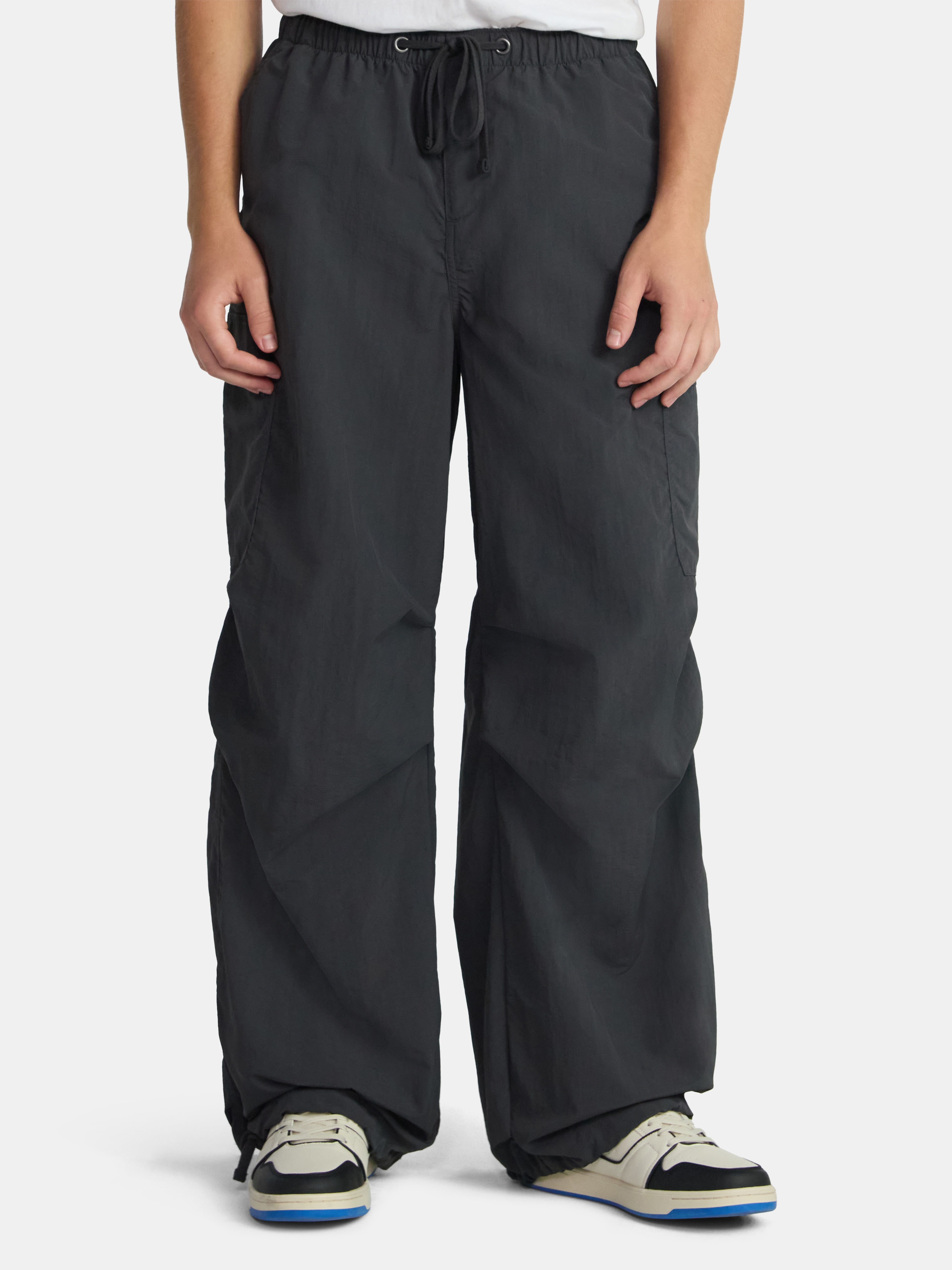 【Anyone more】Warning Nylon Parachute Cargo Pants No Boundaries Nylon Parachute Cargo Pants, Men's & Big Men's